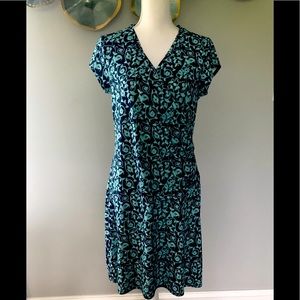 Athleta Casual Faux Wrap Dress in Bold Print